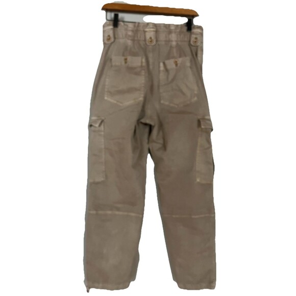 Banana Republic High Rose Straight Cargo Pants, Tan, Classic Camel Color Size 8P - Picture 6 of 10
